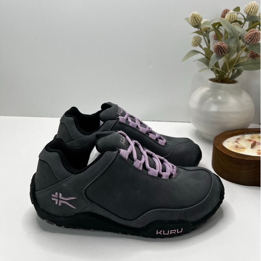 Kuru Chicane Trail Hiking Comfort Sneaker Smoke Gray/Black/Violet Women 6W NWB - Picture 3 of 11